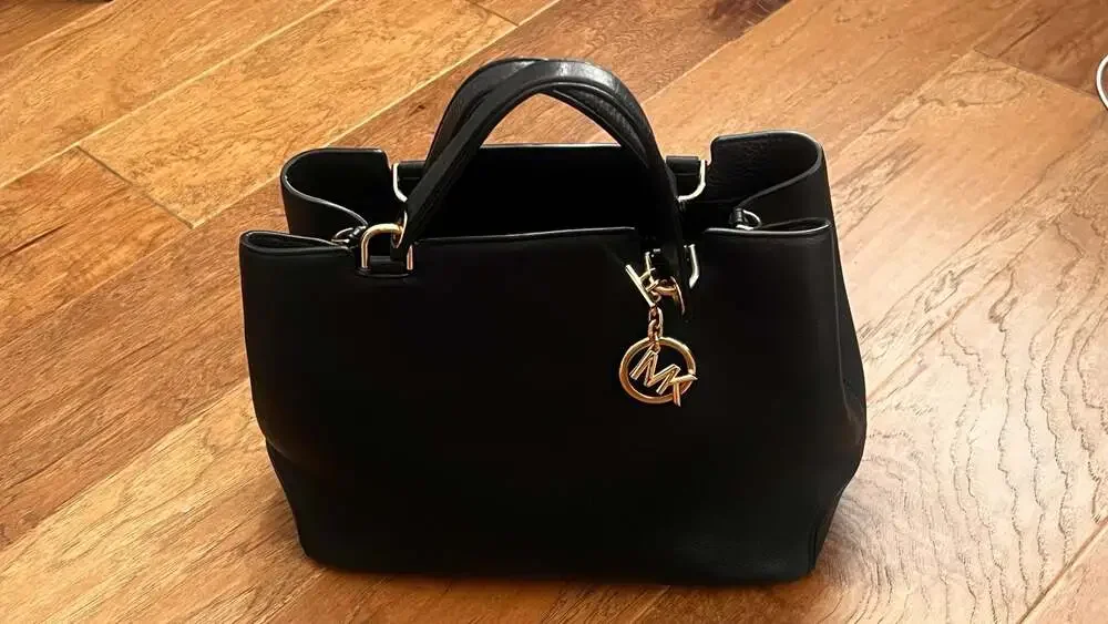 Michael Kors Savannah Large Saffiano Leather Satchel Black